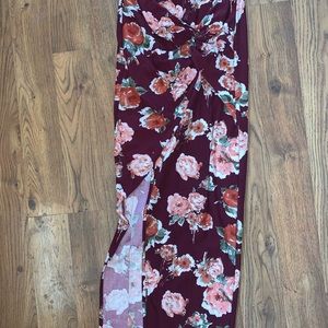 Long Floral Skirt